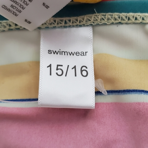 New! Moon Tree Girls Two Piece Bathing Suit Ruffle Tankini - Picture 6 of 8